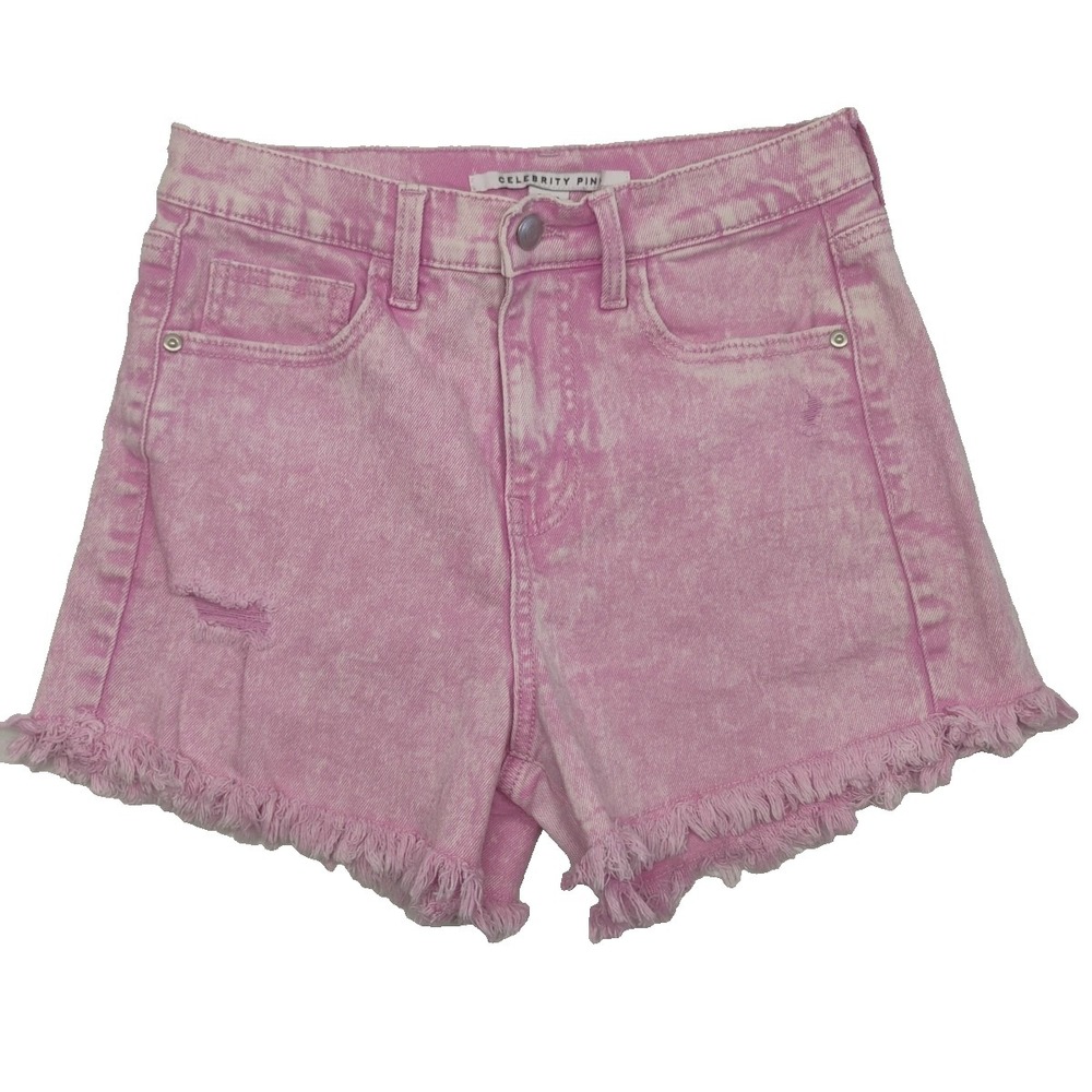 Celebrity Pink Womens 3 (26 Waist) High‎ Rise Denim Cut Off Shorts